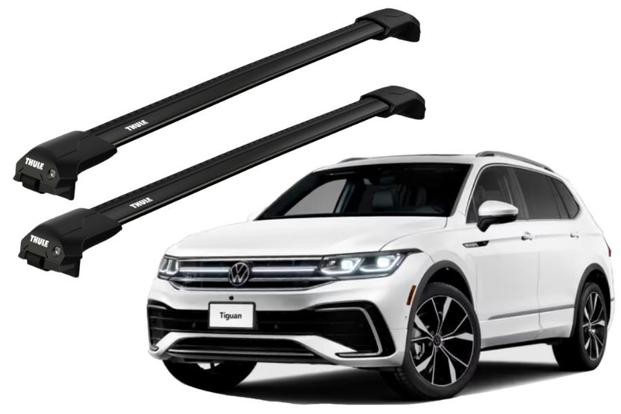 Barras THULE EDGE Flush para autos VOLKSWAGEN Tiguan desde 2024 negro