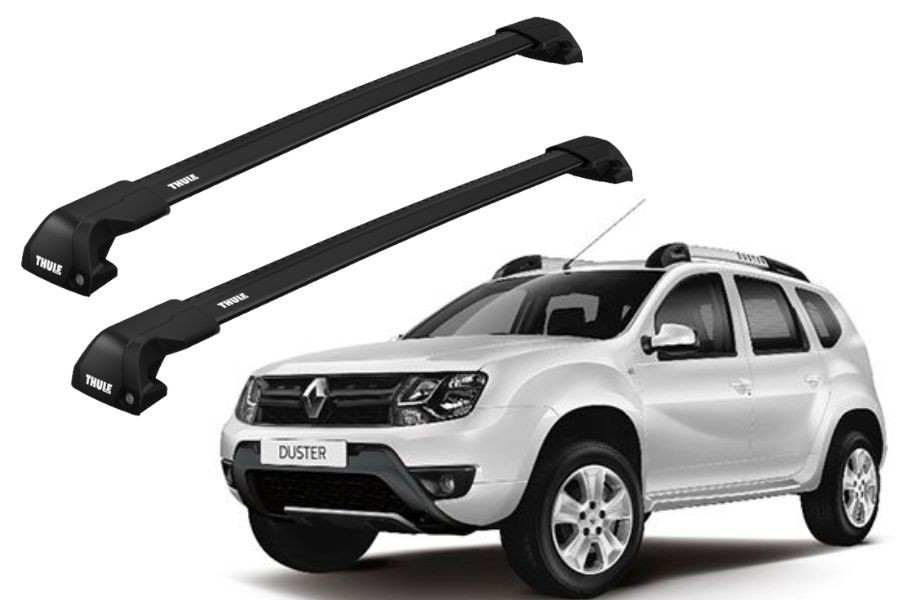 Barras THULE EDGE Flush para autos RENAULT Duster desde 2016-2024 negro