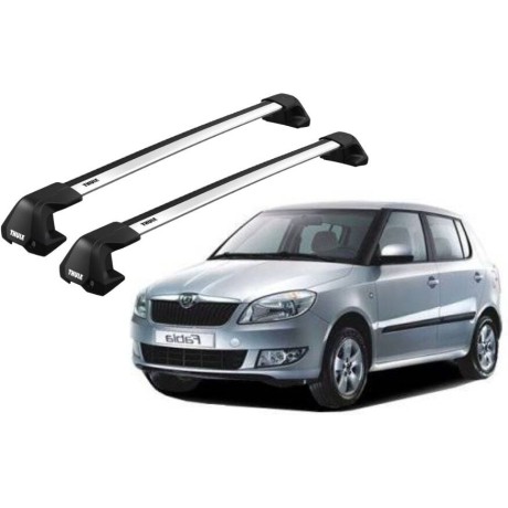 Barras THULE EDGE Flush para autos SKODA Fabia 2007 a 2014
