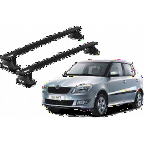 Barras THULE EVO WingBar para autos SKODA Fabia 2007 a 2014 negro
