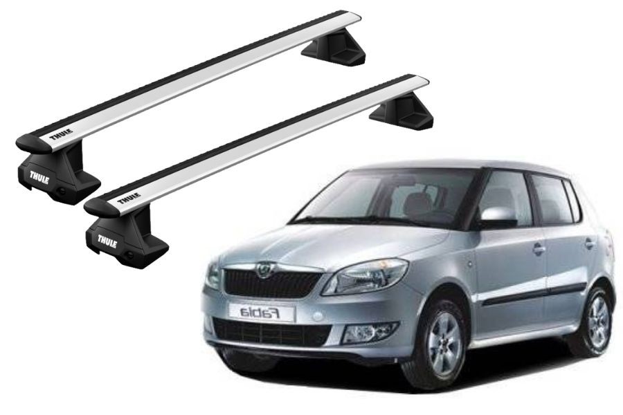 Barras THULE EVO WingBar para autos SKODA Fabia 2007 a 2014