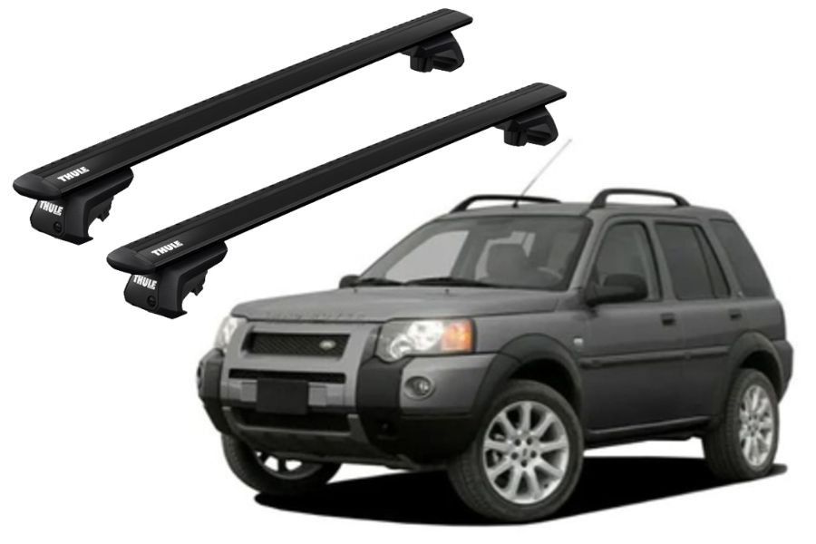 Barras THULE EVO WingBar para autos LAND ROVER Freelander 2004 a 2006 negro
