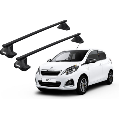 Barras THULE EVO SquareBar para autos PEUGEOT 108 desde 2014-2021