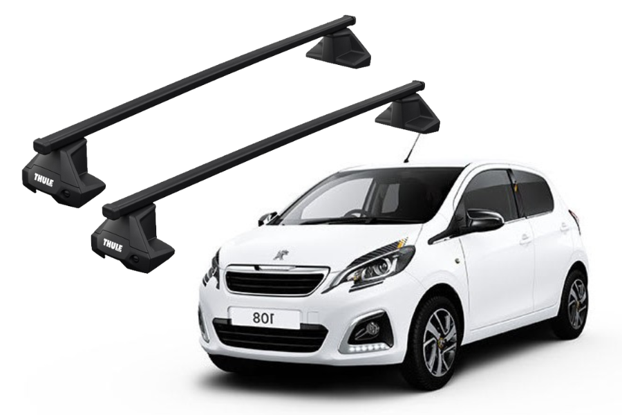 Barras THULE EVO SquareBar para autos PEUGEOT 108 desde 2014-2021