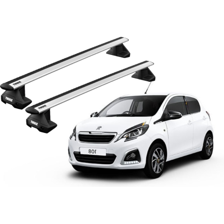 Barras THULE EVO WingBar para autos PEUGEOT 108 desde 2014-2021