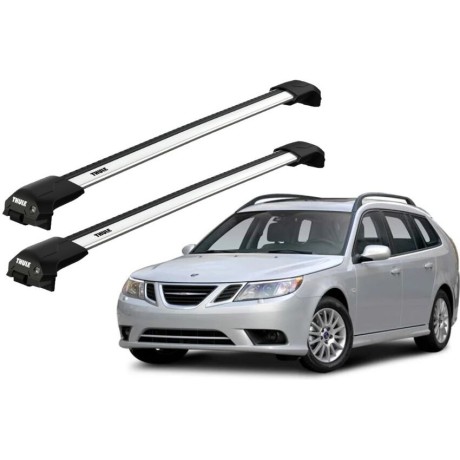 Barras THULE EDGE Flush para autos SAAB 9-3 SportCombi 2005 a 2012