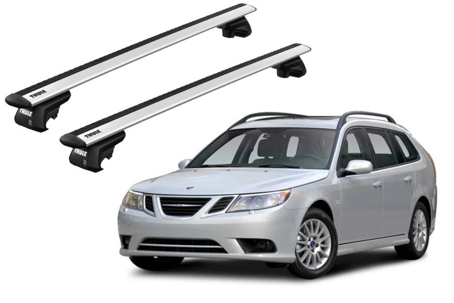 Barras THULE EVO WingBar para autos SAAB 9-3 SportCombi 2005 a 2012