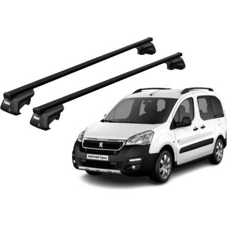 Barras THULE EVO SquareBar para autos PEUGEOT Partner Tepee desde 2008