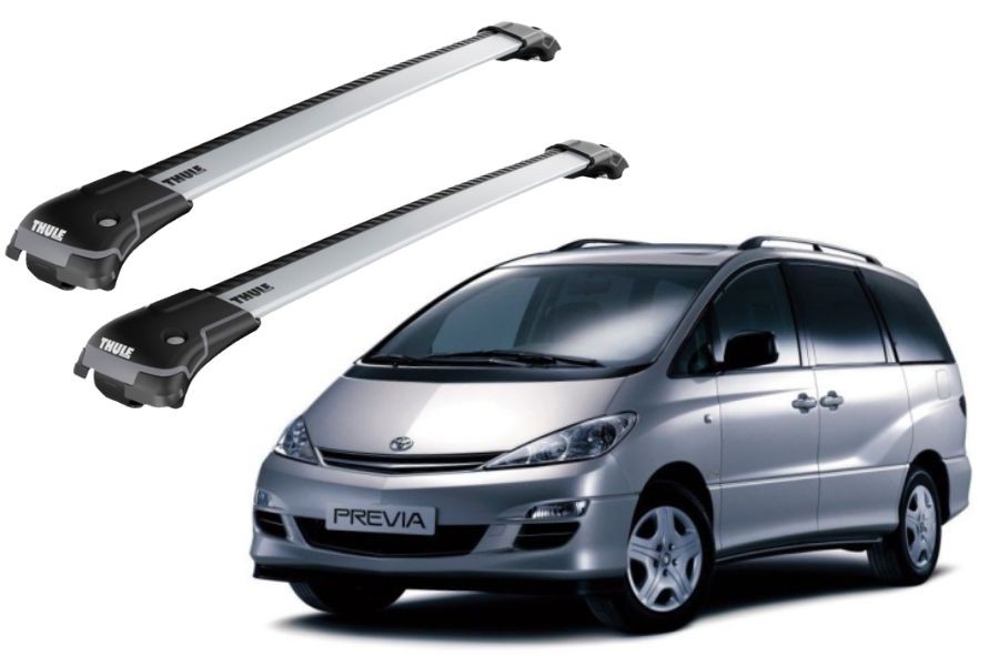 Barras THULE EDGE Flush para autos TOYOTA Previa 2000 a 2002