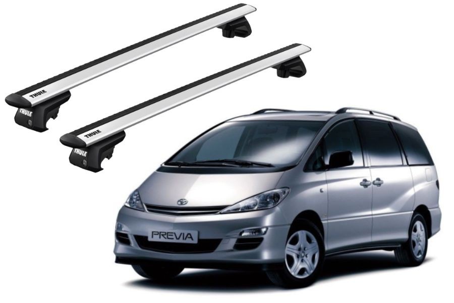 Barras THULE EVO WingBar para autos TOYOTA Previa 2000 a 2002
