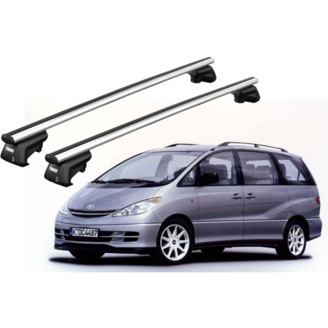 Barras THULE SmartRack XT AluBar para autos TOYOTA Estima 2000 a 2005