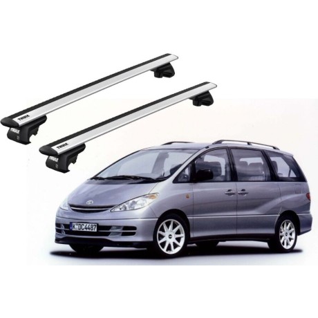 Barras THULE EVO WingBar para autos TOYOTA Estima 2000 a 2005