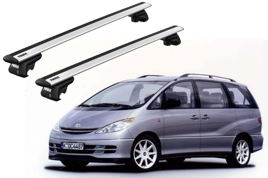 Barras THULE EVO WingBar para autos TOYOTA Estima 2000 a 2005