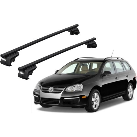 Barras THULE EVO SquareBar para autos VOLKSWAGEN Jetta Variant desde 2008