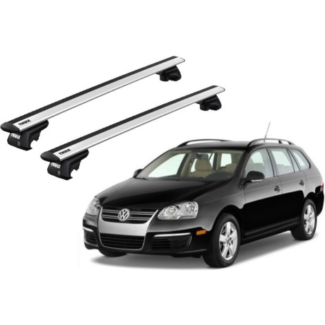 Barras THULE EVO WingBar para autos VOLKSWAGEN Jetta Variant desde 2008