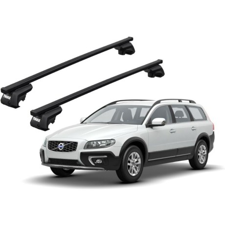Barras THULE EVO SquareBar para autos VOLVO XC70 2000 a 2002