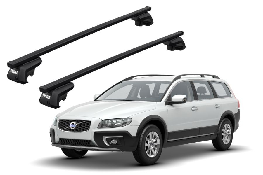 Barras THULE EVO SquareBar para autos VOLVO XC70 2000 a 2002