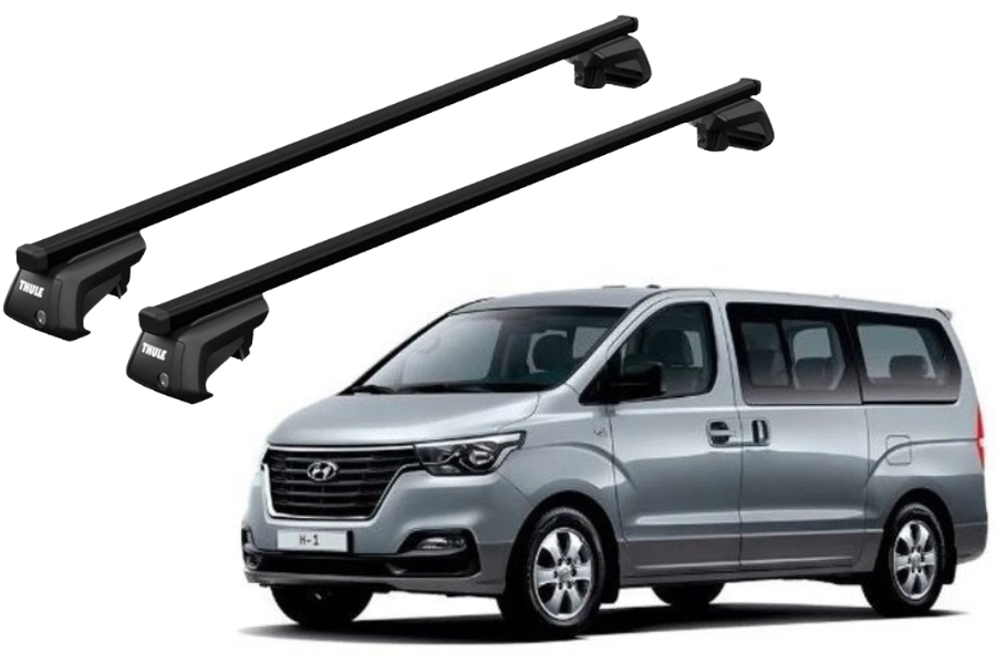 Barras THULE EVO SquareBar para Van HYUNDAI H-1 desde 2008-2021