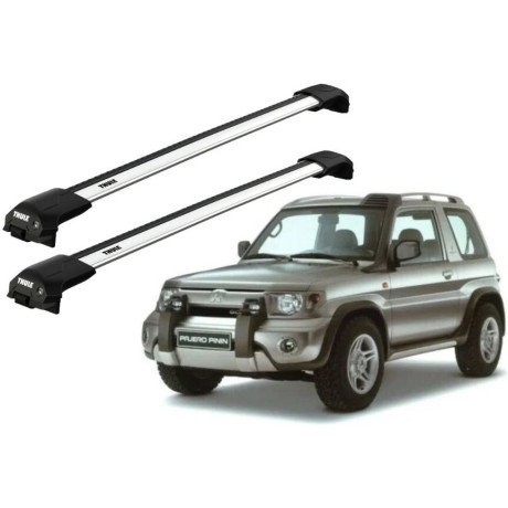 Barras THULE EDGE Flush para autos MITSUBISHI Montero Pinin 2000 a 2006