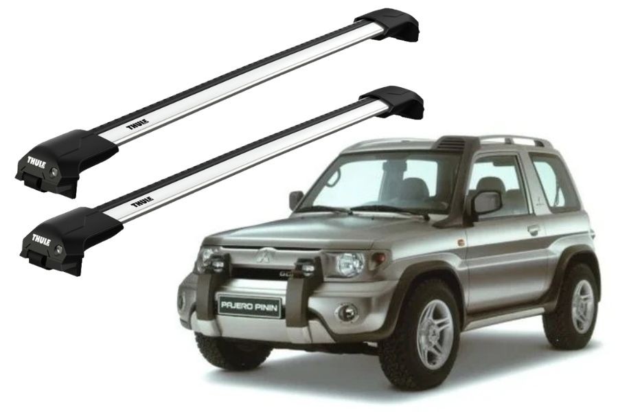 Barras THULE EDGE Flush para autos MITSUBISHI Montero Pinin 2000 a 2006