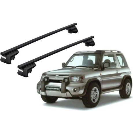 Barras THULE EVO SquareBar para autos MITSUBISHI Montero Pinin 2000 a 2006