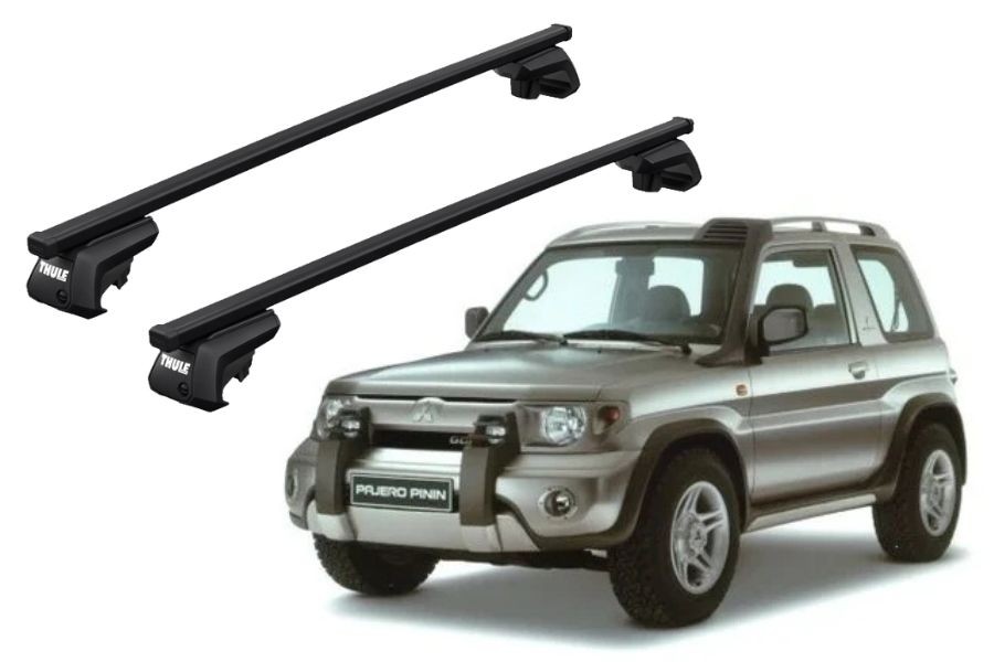 Barras THULE EVO SquareBar para autos MITSUBISHI Montero Pinin 2000 a 2006