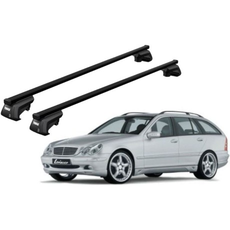 Barras THULE SmartRack XT para autos MERCEDES BENZ C-Class (W203) 2000 a 2003