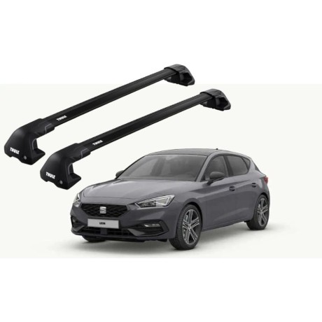 Barras THULE EDGE Flush para autos SEAT León IV desde 2020 - 2024 negro