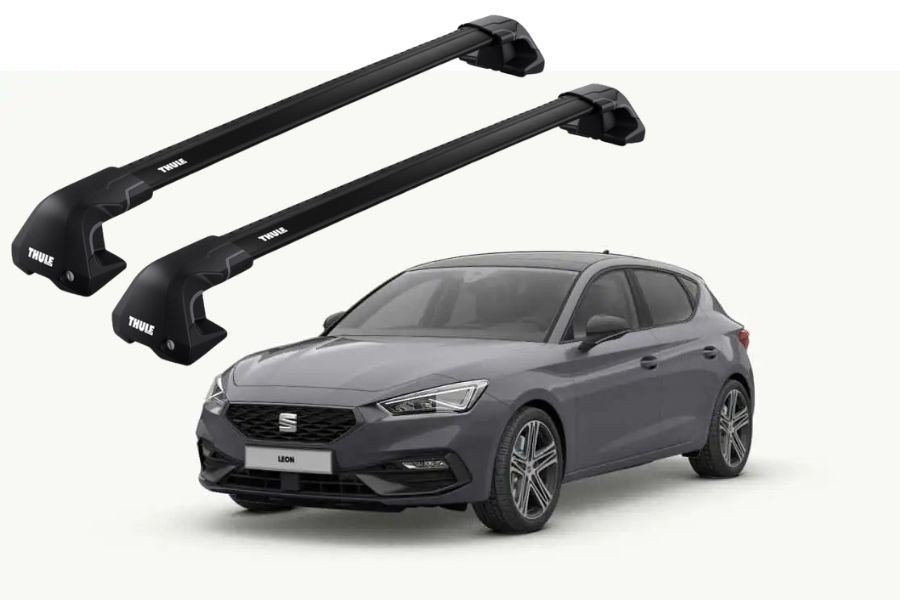 Barras THULE EDGE Flush para autos SEAT León IV desde 2020 - 2024 negro