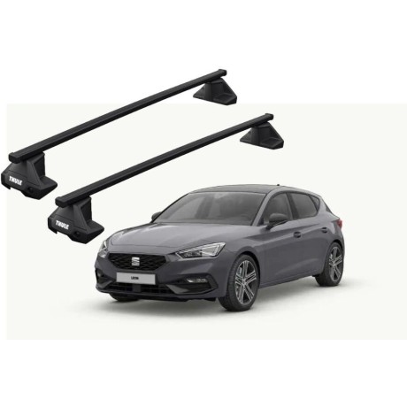 Barras THULE EVO SquareBar para autos SEAT León IV desde 2020 - 2024