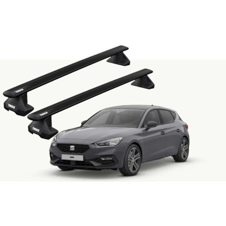 Barras THULE EVO WingBar para autos SEAT León IV desde 2020 - 2024 negro