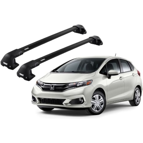 Barras THULE EDGE Flush para autos HONDA Fit desde 2014 - 2017 negro