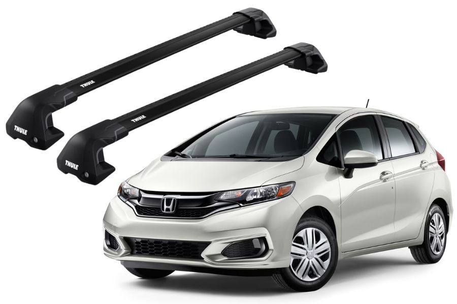 Barras THULE EDGE Flush para autos HONDA Fit desde 2014 - 2017 negro