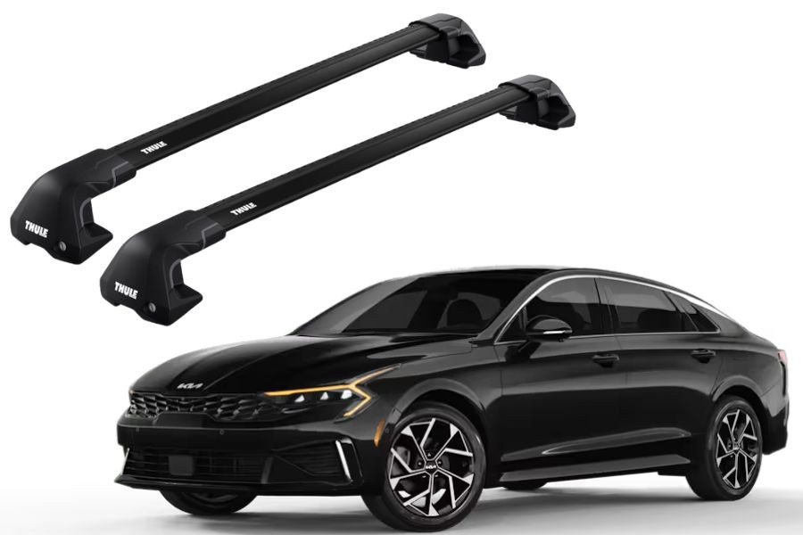 Barras THULE EDGE Flush para autos KIA K5 desde 2020 negro
