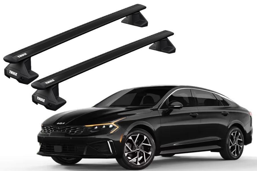 Barras THULE EVO WingBar para autos KIA K5 desde 2020 negro