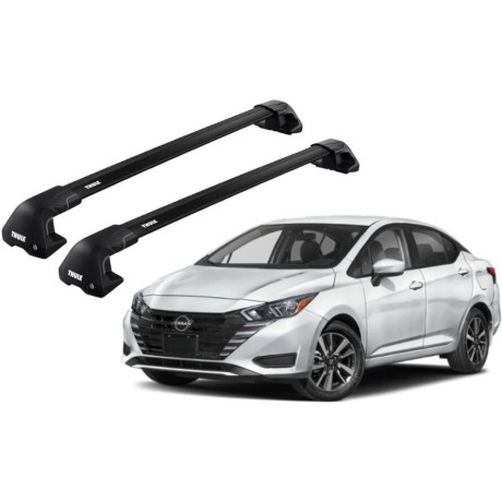 Barras THULE EDGE Flush para autos NISSAN VERSA desde 2021 - negro