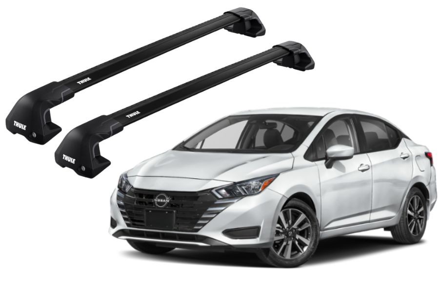 Barras THULE EDGE Flush para autos NISSAN VERSA desde 2021 - negro