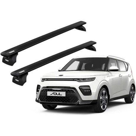 Barras THULE EVO WingBar para autos KIA SOUL 2019 - 2021 negro