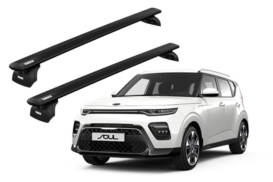 Barras THULE EVO WingBar para autos KIA SOUL 2019 - 2021 negro