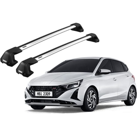 Barras THULE EDGE Flush para autos HYUNDAI i20 desde 2020-2022