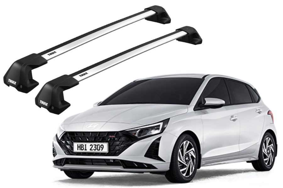 Barras THULE EDGE Flush para autos HYUNDAI i20 desde 2020-2022