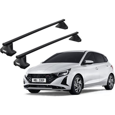 Barras THULE EVO SquareBar para autos HYUNDAI i20 desde 2020-2022
