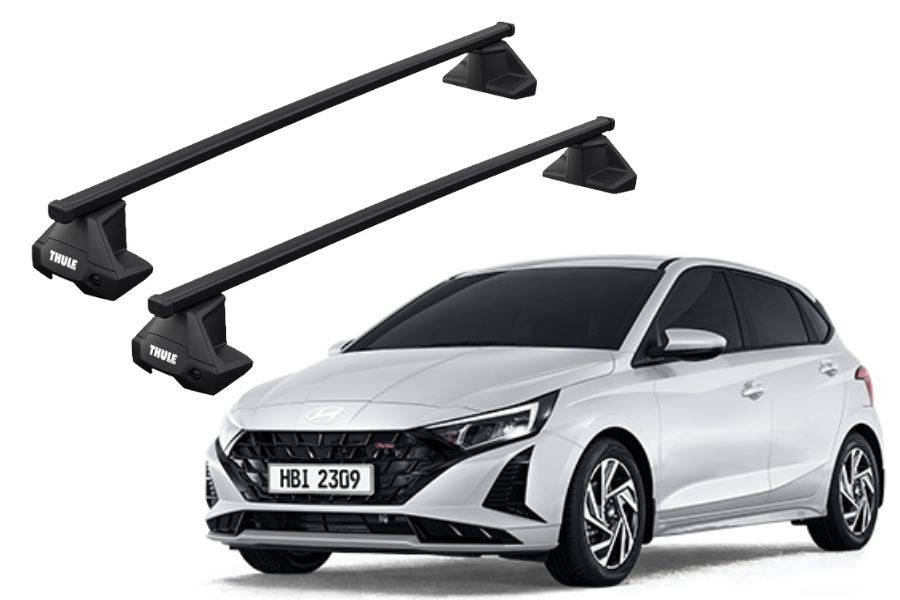 Barras THULE EVO SquareBar para autos HYUNDAI i20 desde 2020-2022