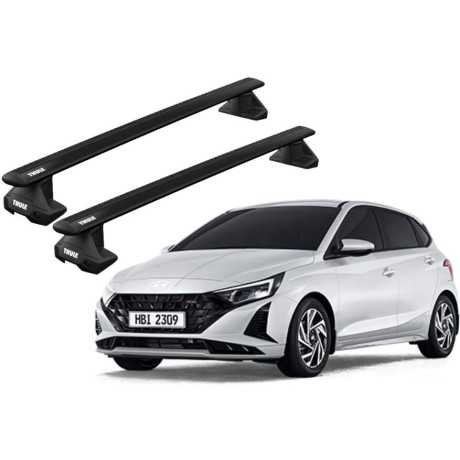 Barras THULE EVO WingBar para autos HYUNDAI i20 desde 2020-2022 negro