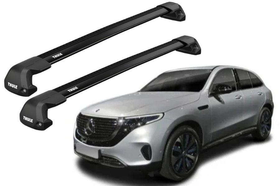 Barras THULE EDGE Flush para autos MERCEDES BENZ EQC desde 2020-2024 negro