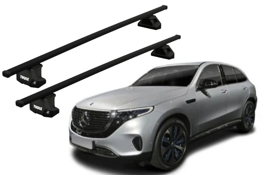 Barras THULE EVO SquareBar para autos MERCEDES BENZ EQC desde 2020-2024