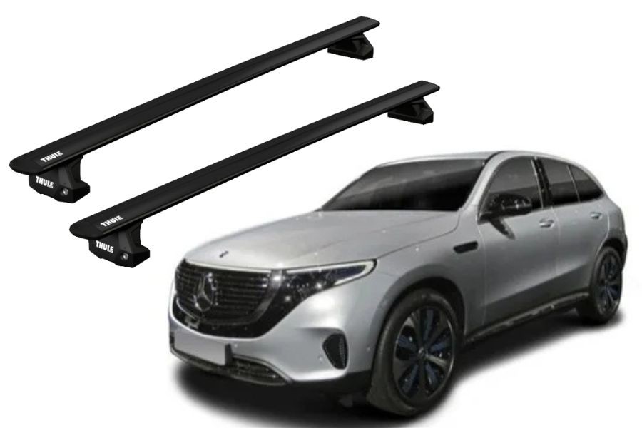 Barras THULE EVO WingBar para autos MERCEDES BENZ EQC desde 2020-2024 negro