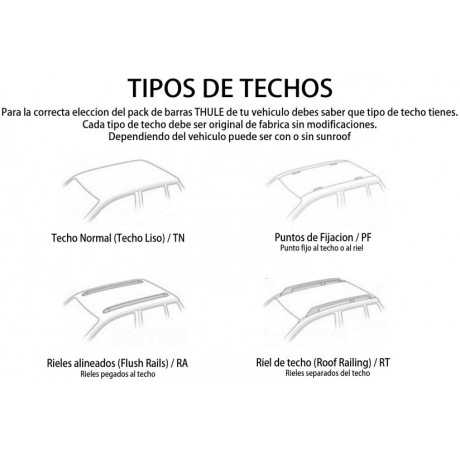 Barras THULE SquareBar para autos TOYOTA Land Cruiser Prado 2002 a 2009