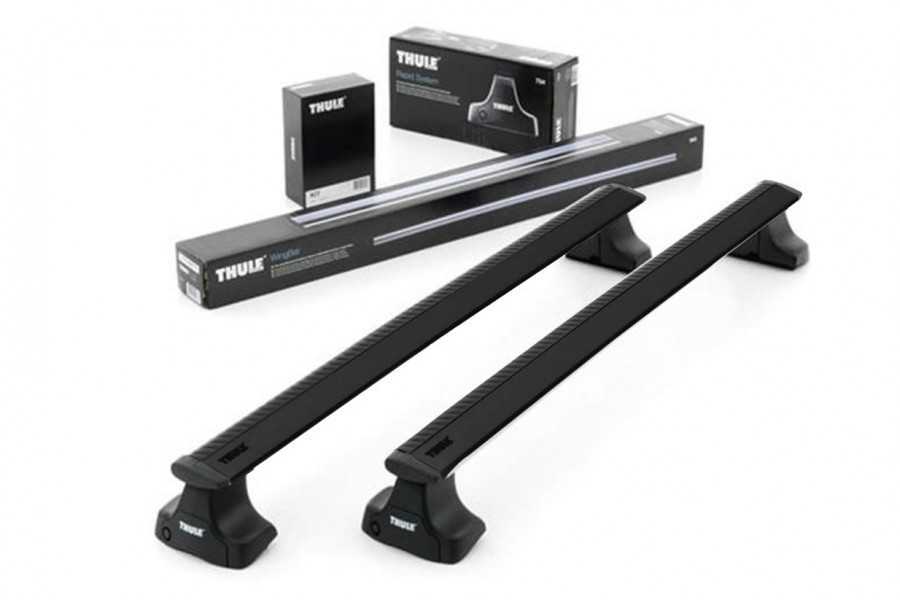 Barras THULE WingBar para autos TOYOTA Land Cruiser Prado 2002 a 2009 negro