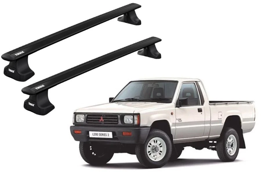 Barras THULE WingBar para camioneta MITSUBISHI L200 1996 a 2005 negro